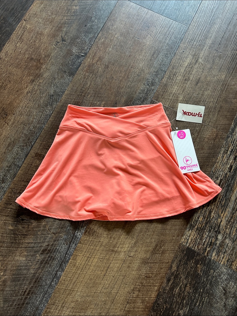 90 Degree By Reflex Coral Pink Active Skort
